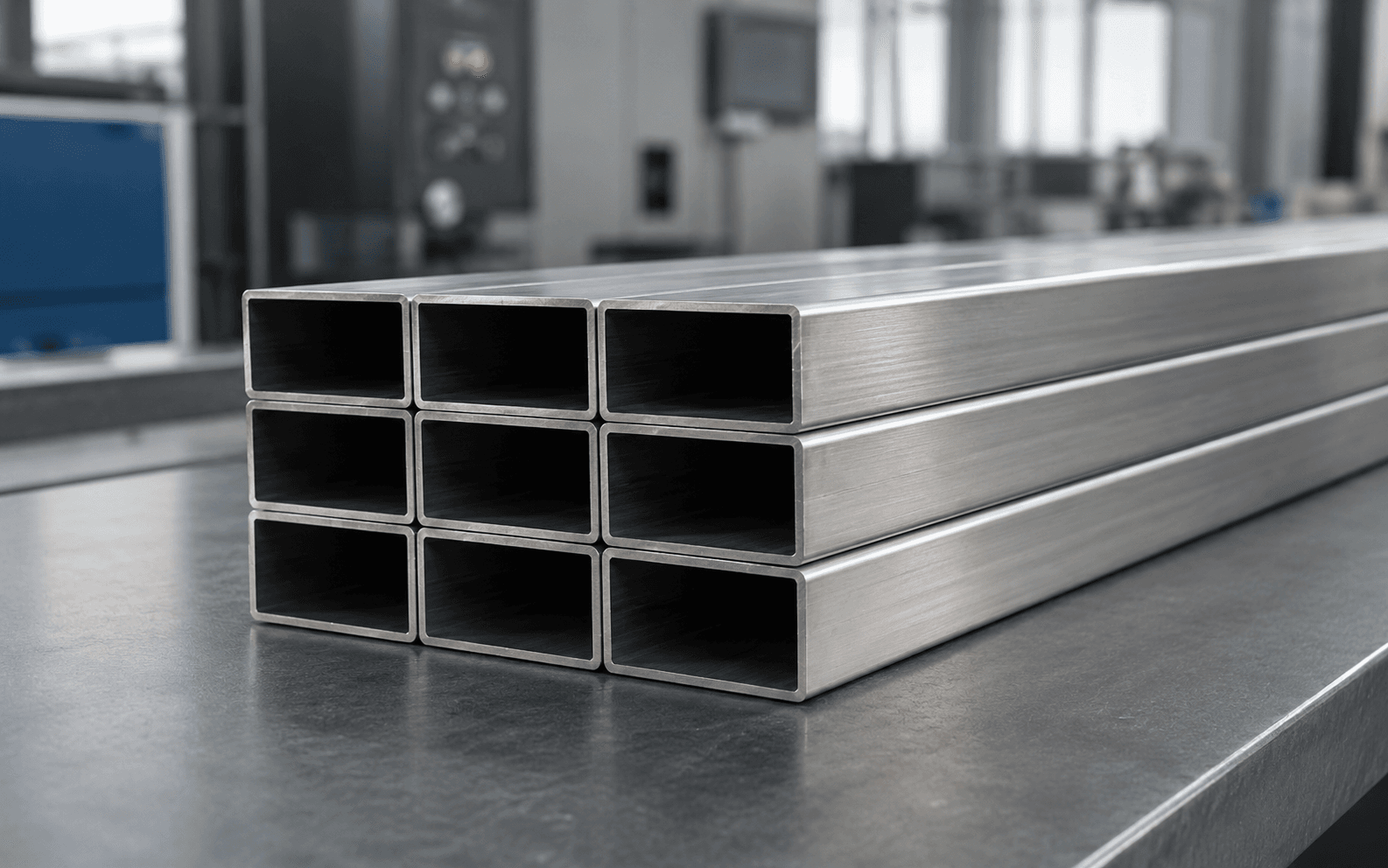 Rectangular stainless steel hollow sections for structural equipment frames